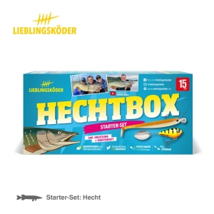 Lieblingsköder Hechtbox Starter-Set: Angelköder-Set für Hecht mit Ködern, Haken und Anleitung